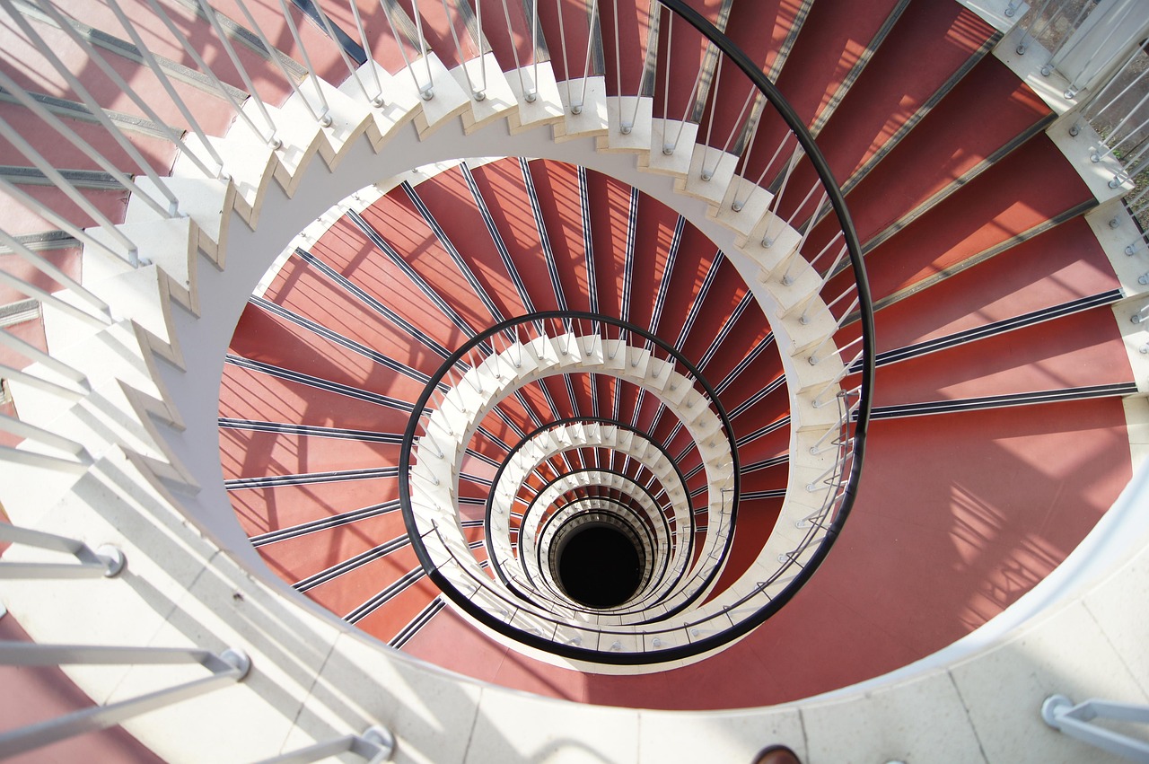 A staircase representing progressive levels or stages
